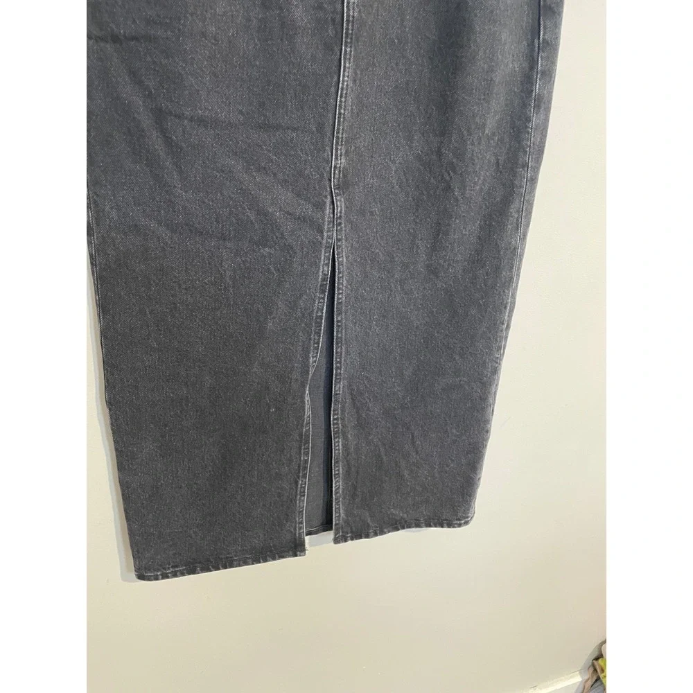 Madewell Denim Mid-Rise Maxi‎ Skirt in Lunar Wash Size 25 Casual Timeless
